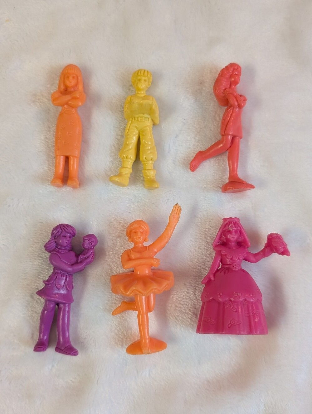 Set Of 6 Vintage Mattel C.U.T.I.E.S. Figures, 1986